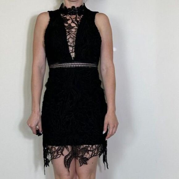 ASTR the Label Black Boho Felicity Dress Size Small - Picture 1 of 5